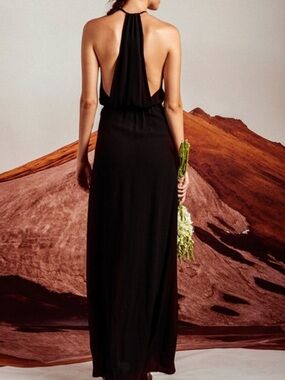 Stone cold fox halter maxi dress